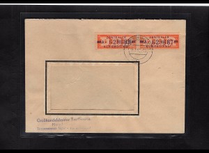 DDR. ZKD-Brief mit MeF. Mi.-Nr. 22 A