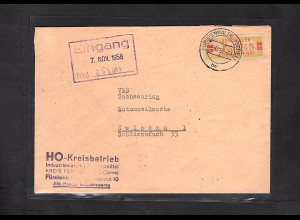 DDR. ZKD-Brief mit EF. Mi.-Nr. 19 I K