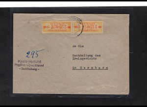 DDR. ZKD-Brief mit MeF. Mi.-Nr. 18 I B