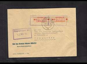 DDR. ZKD-Brief mit MeF. Mi.-Nr. 18 II O