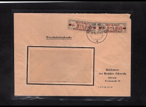 DDR. ZKD-Brief mit MeF. Mi.-Nr. 20 J