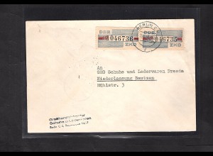 DDR. ZKD-Brief mit MeF. Mi.-Nr. 28 HP