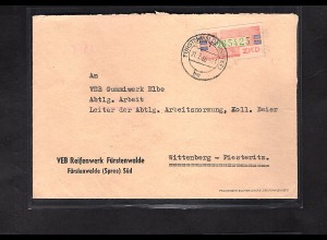 DDR. ZKD-Brief mit EF. Mi.-Nr. 27 Y