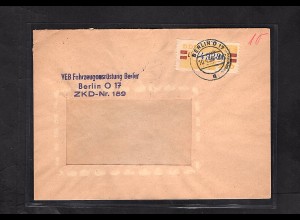 DDR. ZKD-Brief mit EF. Mi.-Nr. 25 L