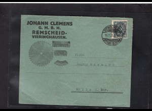 DR., Reklame-Brief,J. Clemens GmbH, Remscheid.