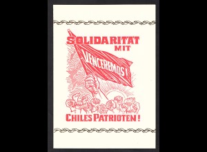 DDR - Gedenkblatt, Solidarität mit Chiles Patrioten, B1-1974