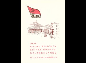 DDR - Gedenkblatt, Der Soz. Einheitspartei Deutschlands, A10-1976 b