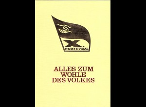 DDR - Gedenkblatt, X. Parteiteg SED, A7-1981 a