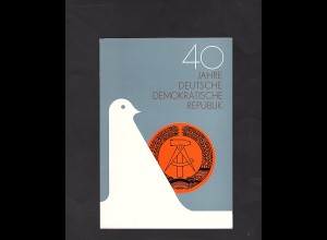 DDR - Gedenkblatt, 40 Jahre DDR., D1989-2