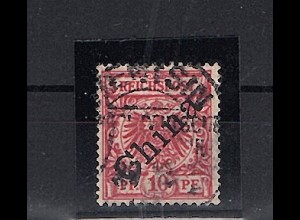 Deutsche Post in China 1898, Mi.-Nr. 3 Ib gestempelt, FA. Jäschke-L. BPP.