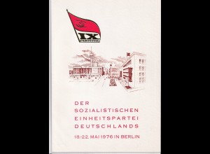 DDR - Gedenkblatt, Der Soz. Einheitspartei Deutschlands, A10-1976 a