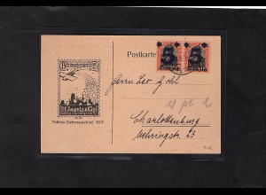 Danzig, Reklamekarte Briefmarkengeschäft H. Jagels & Co 