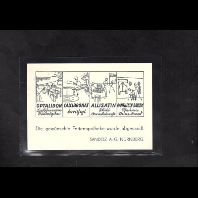 DR. Reklame-Karte, Sandoz A.-G. Nürnberg