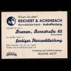 DR. Reklame-Karte, Herrenkleiderfabrik, Reichert & Achenbach,Bremen