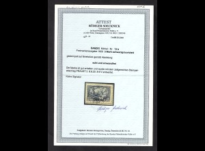 Danzig, Mi.-Nr. 13 b gestempelt auf Briefstück, FA.SoecknickBPP.