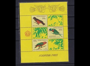 Vogel, Indonesien, Mi.-Nr. Block 37 postfrisch.