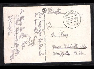 Danzig, Feldpostkarte von 27.11.39 Stempel Type a/1