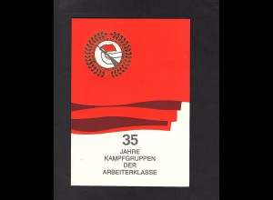 DDR - Gedenkblatt, 35 Jahre Kampfgruppen der Arbeiterklasse B24-1988