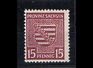 SBZ- Provinz Sachsen Mi.-Nr. 80 a X Plattenfehler I, postfrisch FA. Dr. Jasch.