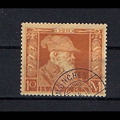 AD. Bayern - 1911, Mi.-Nr. 90 II gestempelt, Befund BauerBPP