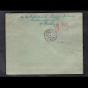 Danzig, R-Fern-Luftpost-Brief mit Mi.-Nr. 203-205