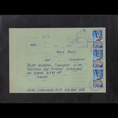 DDR., Telegramm mit Me.F. Mi.-Nr. 3253