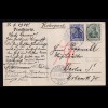 DR. Rohrpostkarte mit Germania-Marken 1908