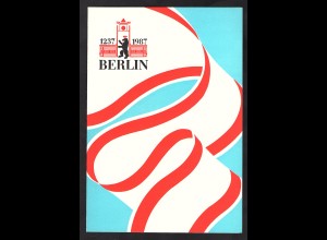 DDR - Gedenkblatt, 750 Jahre Berlin, B9-1987