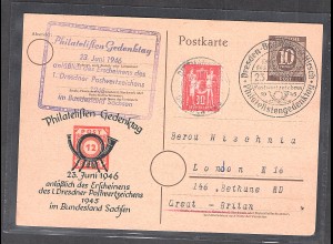 DDR.Auslandkarte mit EF. Mi.-Nr. 244