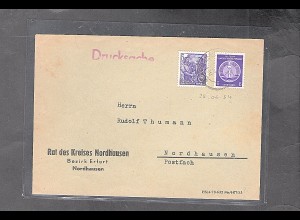 DDR., Drucksache Dienstmarke + Freimarke, war nicht erlaubt.