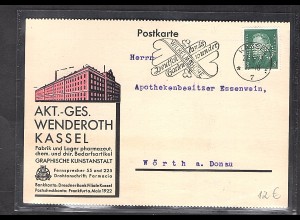 DR. Reklamekarte Wenderoth Akt. Ges. Kassel.
