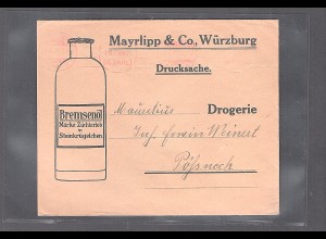 DR. Reklamebrief Bremsenöl Mayrlipp & Co., Würzburg.
