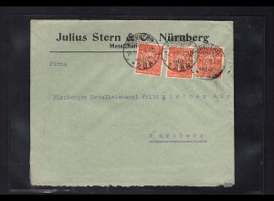 DR. Reklamebrief Metallhandlung Julius Stern, Nürnberg.