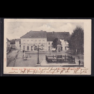 Ansichtskarten, Gruss aus Müncheberg, gelaufen.