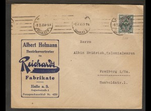 DR. Reklame-Brief, Reichards Fabrikate, A. Hofmann, Hallea. S.