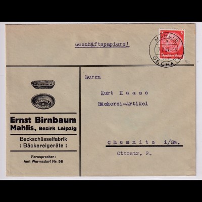DR. Reklame-Brief, Bachschüsselfabrik, Ernst Birnbaum, Leipzig