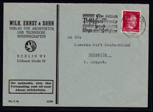DR. Reklame-Brief, Wilh.Ernst Verlag für Architektur und Tech. Wissen., Berlin