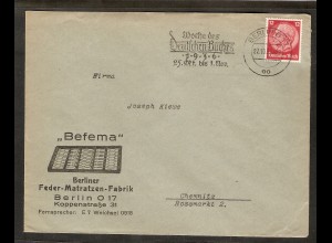 DR. Reklame-Brief, Befema, Berliner Feder-Matratzen-Fabrik.