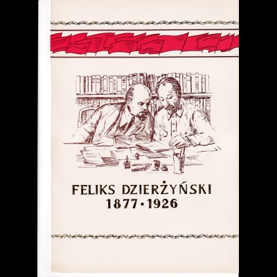 DDR - Gedenkblatt, Feliks Dzierzynski 1877-1926, A15-1977 a