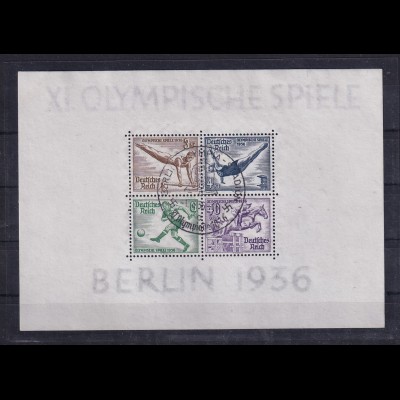 DR, XI. Olympische Spiele Berlin 1936, Mi.-Nr. Block 5 + 6, gestempelt