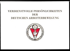 DDR - Gedenkblatt, Verdienstvolle Persönlichkeiten der Deutschen ......B12-1979