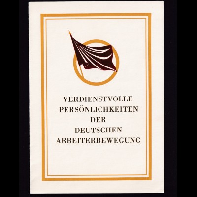 DDR - Gedenkblatt, Verdienstvolle Persönlichkeiten der deutschen...... B1-1983