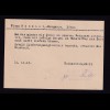 SBZ. Provin Sachsen, Fernkarte mit EF. Mi.-Nr. 69 Xb, sign. Dr.JaschBPP.