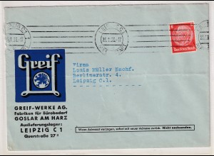 DR. Reklamebrief, Fabriken für Bürobedarf Greif-Werke AG., Leipzig
