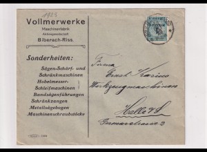 DR. Reklamebrief, Vollmerwerke Maschinenfabrik AG. Biberach-Riss.