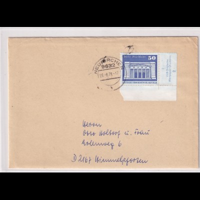 DDR. Ausland-Brief mit EF, Mi.-Nr. 1880 DV