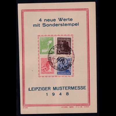DDR/ SBZ, Leipziger Mustermesse 1948