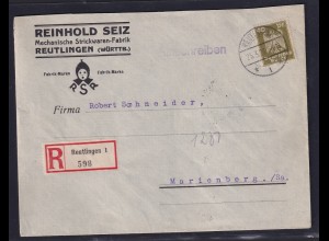 DR. Reklame-Brief, Mechanische Strickwaren-Fabrik Reinhold Seiz, Reutlingen 