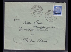 Dt.Besetzung 2.Weltkrieg, Lothringen, Ausland-Brief mit EF. Mi.-Nr 10, zensiert