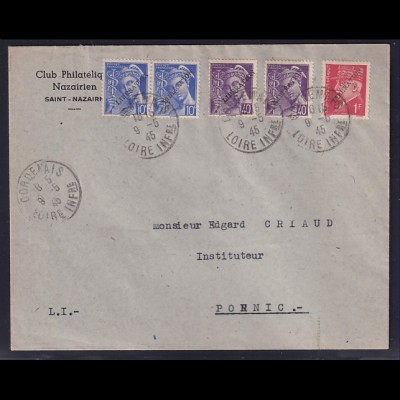 Dt.Besetzung 2.Weltkrieg Frankreich, St-Nazaire Befreierungsbrief